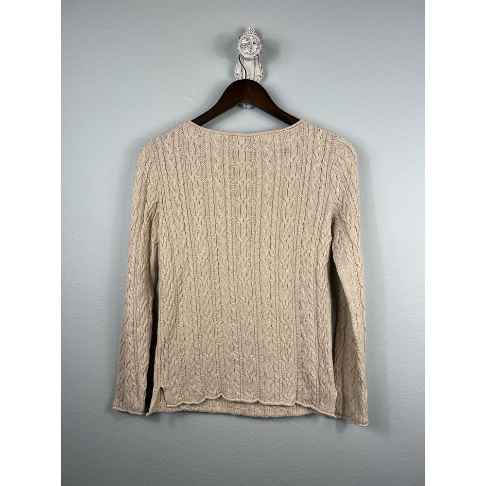 LRL Ralph Lauren Women's Sweater M Cable Knit Quiet Luxury Old‎ Money - Picture 8 of 8